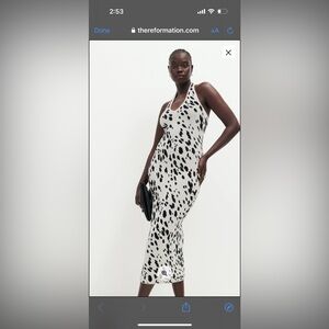 Reformation knit dot dress